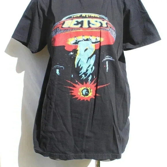 Vintage 2010 Betsy Graphic Black Concert T-Shirt Tee Shirt - Large - Picture 3 of 3